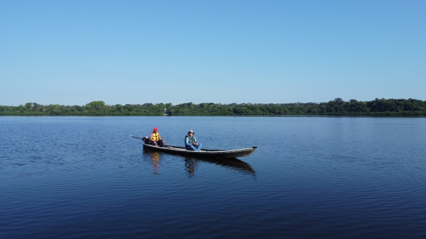 Passeio de barco ao Igarapé Grande - sentido Araçá (Voadeira)